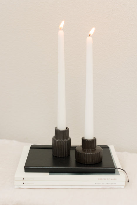 Heartwell taper candle holder