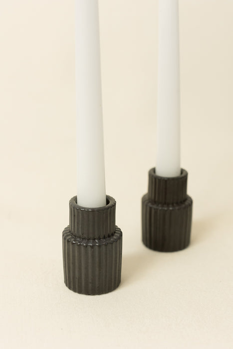 Heartwell taper candle holder